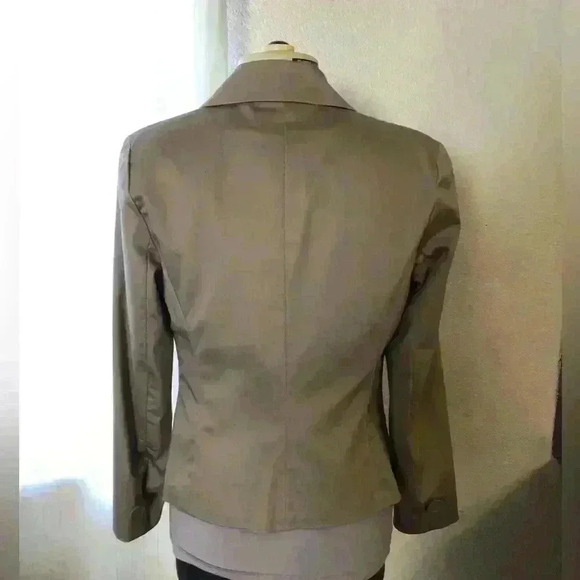 Worthington Khaki Beige Light Brown Career Blazer Jacket Women 8 Petite - Picture 5 of 10